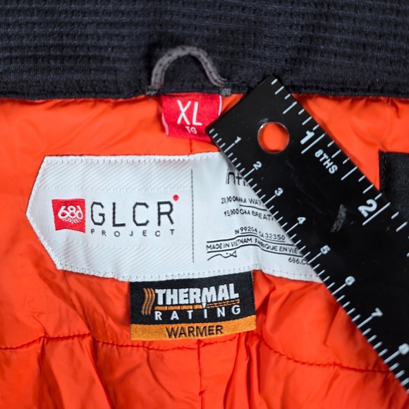 686 Mens GLCR infiDry Black Waterproof Ski Snowboard Pants Insulated Size XL - Picture 10 of 15